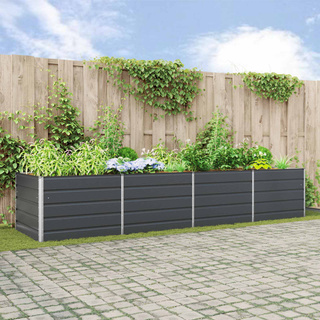 Donica Antracyt 385 x 100 x 75 cm Stal Galwanizowana