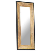 vidaXL Lustro, 110 x 50 cm, lite drewno mango