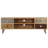 vidaXL Szafka pod TV, 120x30x40 cm, lite drewno mango