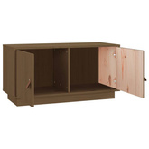 vidaXL Szafka pod TV, miodowy brąz, 80x34x40 cm, lite drewno sosnowe