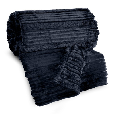 Koc Nina granatowy 220x200