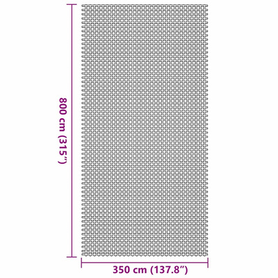 Dywan pod namiot Zielony 800 x 350 cm Poliester