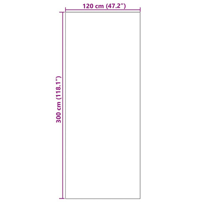 Dywanik wejściowy Zielony i Czarny 120 x 300 cm Poliamid i PVC