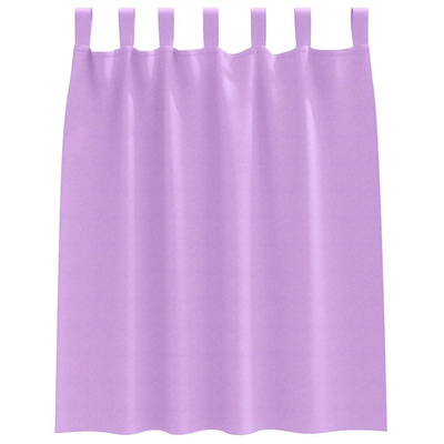 Firany blackout z kółkami 2 pcs Fioletowy 140 x 140 cm