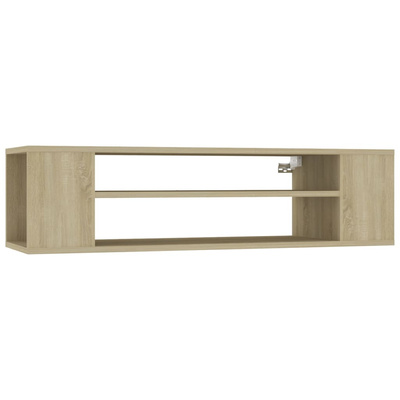 Wisząca szafka TV, dąb sonoma, 100x30x26,5 cm
