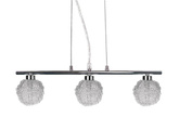 Lampa wisząca chrom szklana kula w oplocie 3x40W Wind Candellux 33-14085  