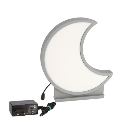 moon lampa stołowa dla dziecka led iq kids szary
