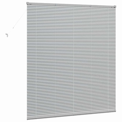 Żaluzje weneckie Srebrny 175 x 160 cm Aluminium