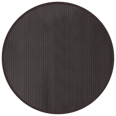 vidaXL Dywan okrągły, ciemnobrązowy, 100 cm, bambusowy