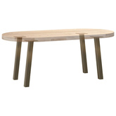 Nogi do stolika kawowego 4 szt. Naturalna stal 42 cm Stal