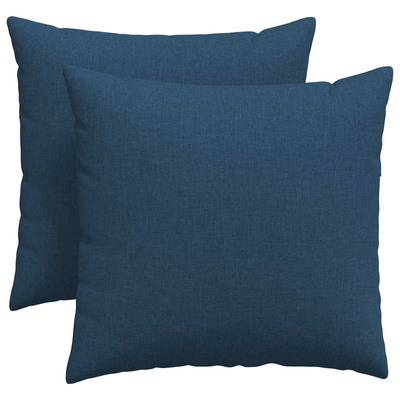 Poduszki na sofę 2 pcs Niebieski 45 x 45 cm tkanina