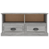 vidaXL Szafka pod TV, szary dąb sonoma, 93x35,5x45 cm