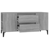 vidaXL Szafka pod TV, szary dąb sonoma, 102x44,5x50 cm