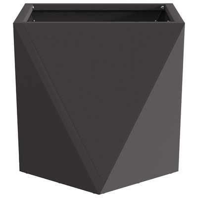 Donica 2 pcs Czarny 30 x 30 x 30 cm Stal