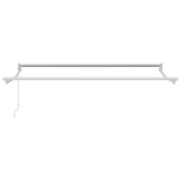 Ręczna markiza chowana Biały 3 x 2 m Aluminium