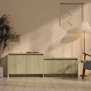 vidaXL Szafka pod TV, dąb sonoma, 146,5x35x50 cm
