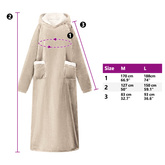 Bluza-koc Beżowy L Fleece i Flanela
