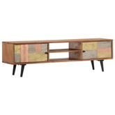 vidaXL Szafka pod TV, 140x30x40 cm, lite drewno akacjowe