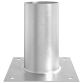 Okrągły kotwicy gruntowej 4 pcs srebrny 15 x 15 x 15 cm Metal