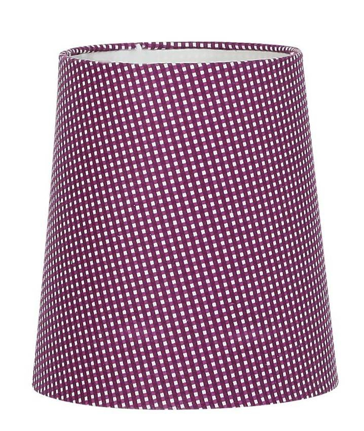 Abażur do lampki fioletowy w kropki E14 Parilla 77-20109