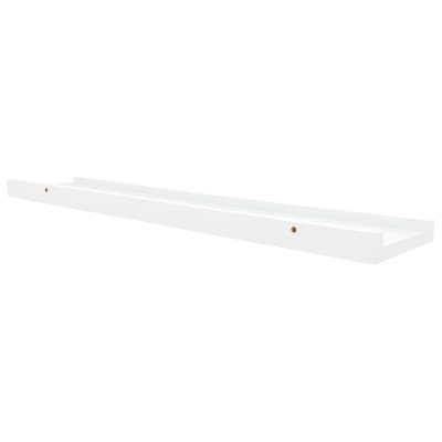 vidaXL Półki ścienne na zdjęcia, 2 szt., białe, 60x9x3 cm, MDF