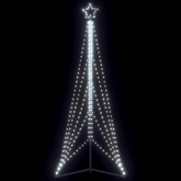Choinka LED 525 diod LED Zimna biel 302 cm