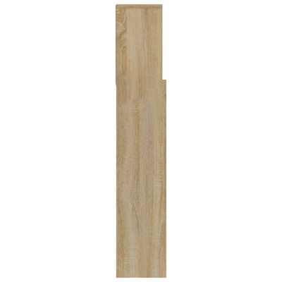 Wezgłowie łóżka z półkami, dąb sonoma, 180x19x103,5 cm