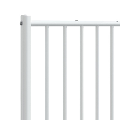 Metalowe wymienne wezgłowie, białe, 120 cm