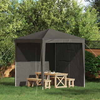 Ściana boczna namiotu na imprezy 2 pcs antracytowy 200 x 195 cm