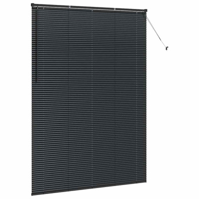 Żaluzje weneckie Czarny 220 x 155 cm Aluminium