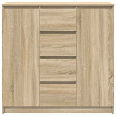Komoda z szufladami Dąb Sonoma 100,5x35x98,5 cm Drewno klejone