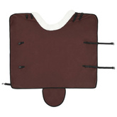 Koc dla Koni Ciemny brąz 115 cm Polarowy fleece