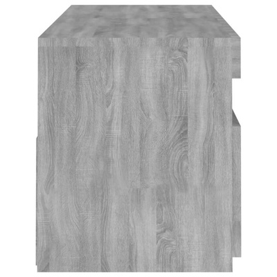 Szafka pod TV z LED, szary dąb sonoma, 120x35x40 cm vidaXL
