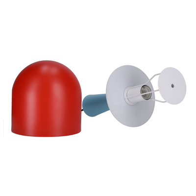 Lampa wisząca czerwona/niebieska E27 Visby Ledea 50101164