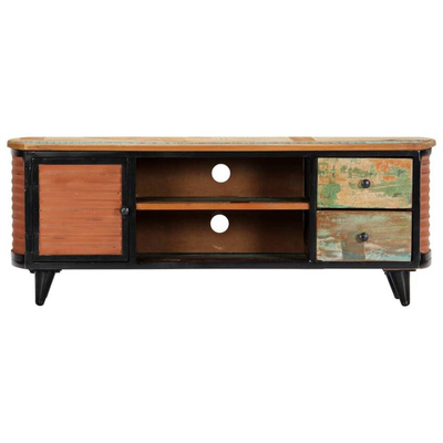 vidaXL Szafka pod TV, 120 x 30 x 45 cm, lite drewno odzyskane