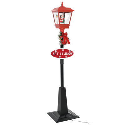 Świąteczna latarnia z Mikołajem, 180 cm, LED