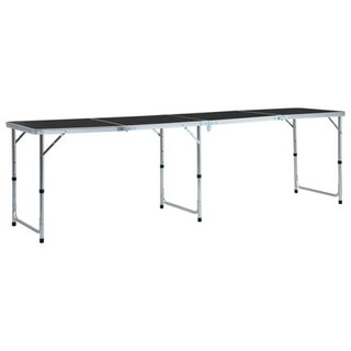vidaXL Składany stolik turystyczny, aluminiowy, 240 x 60 cm