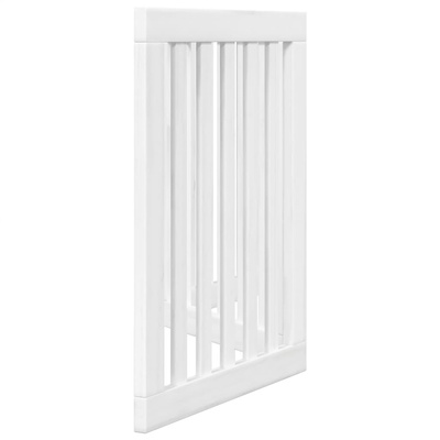 Składana bramka zabezpieczająca dla psa, 3 panele, biała, 150cm