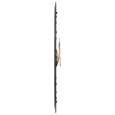 Zegar ścienny, czarny, ?60 cm, żelazo