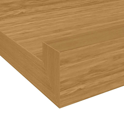 Półka ścienna 2 szt. Beżowy 115 x 9 x 3 cm Drewno inżynieryjne