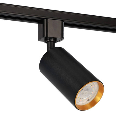 Lampa reflektor na szynoprzewód NEVA Tc Black Gold GU10 czarna, środek złoty EDO777533 EDO Solutions