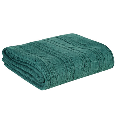 Koc Akryl ciemnozielony 130x170