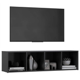 vidaXL Szafka pod TV, szara, 142,5x35x36,5 cm, materiał drewnopochodny