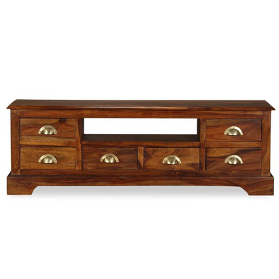 vidaXL Szafka pod TV z drewna sheesham, 120 x 40 x 30 cm