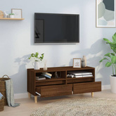 vidaXL Szafka pod TV, brązowy dąb, 100x34,5x44,5 cm