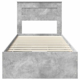 Ramka łóżka Betonowy szary 75 x 190 cm Drewno inżynieryjne