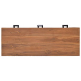 vidaXL Biurko, 110x40x75 cm, lite drewno tekowe