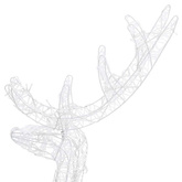 Akrylowe renifery ozdobne, 3 szt., 120 cm, niebieskie