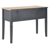 vidaXL Biurko, czarne, 109,5x45x77,5 cm, drewniane