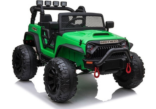 Auto Terenowe Na Akumulator Jeep JC666 Światła LED MP3 Pilot Zielony